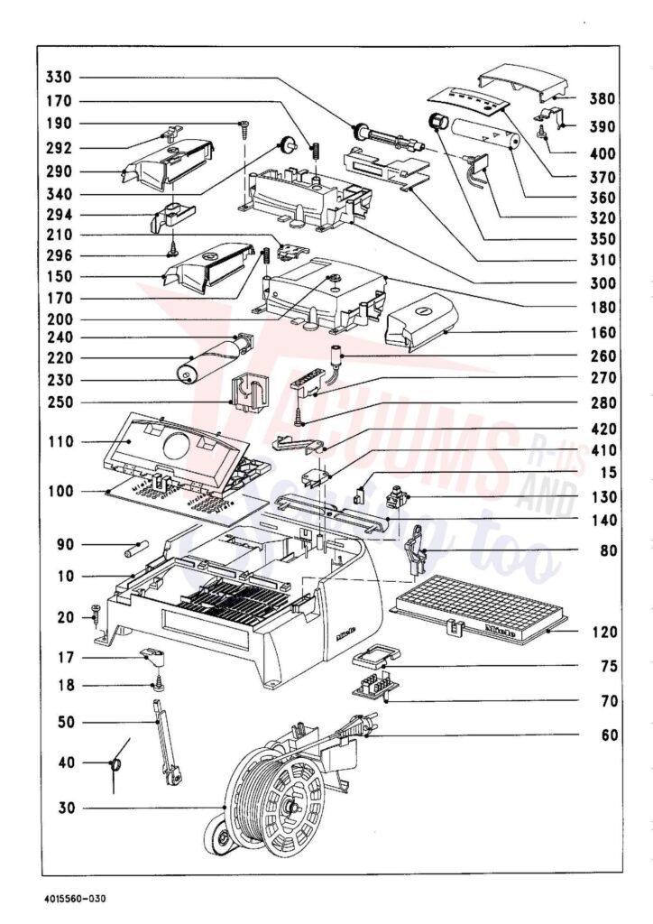 Miele S424I exploded schematic diagram (page 3)