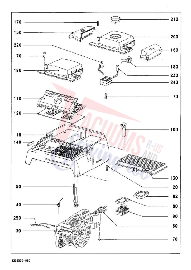 Miele S313I exploded schematic diagram (page 3)