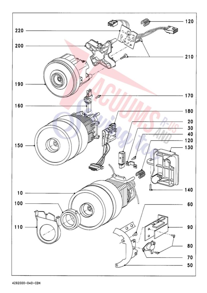 Miele S316I exploded schematic diagram (page 4)