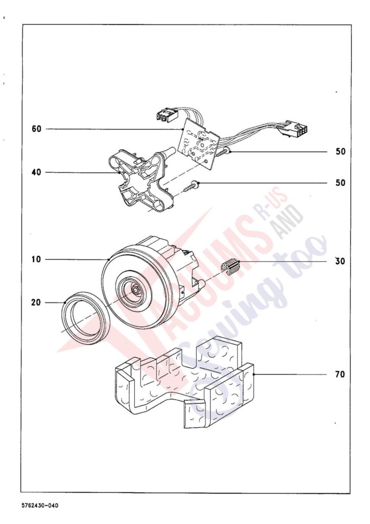 Miele S578 exploded schematic diagram (page 4)