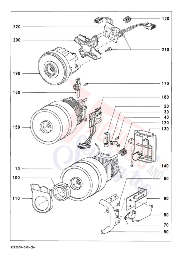 Miele S313I exploded schematic diagram (page 4)