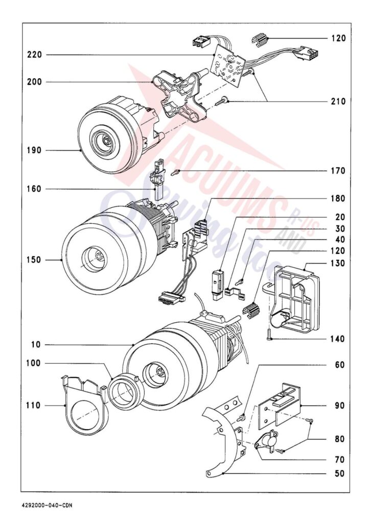 Miele S312I exploded schematic diagram (page 4)