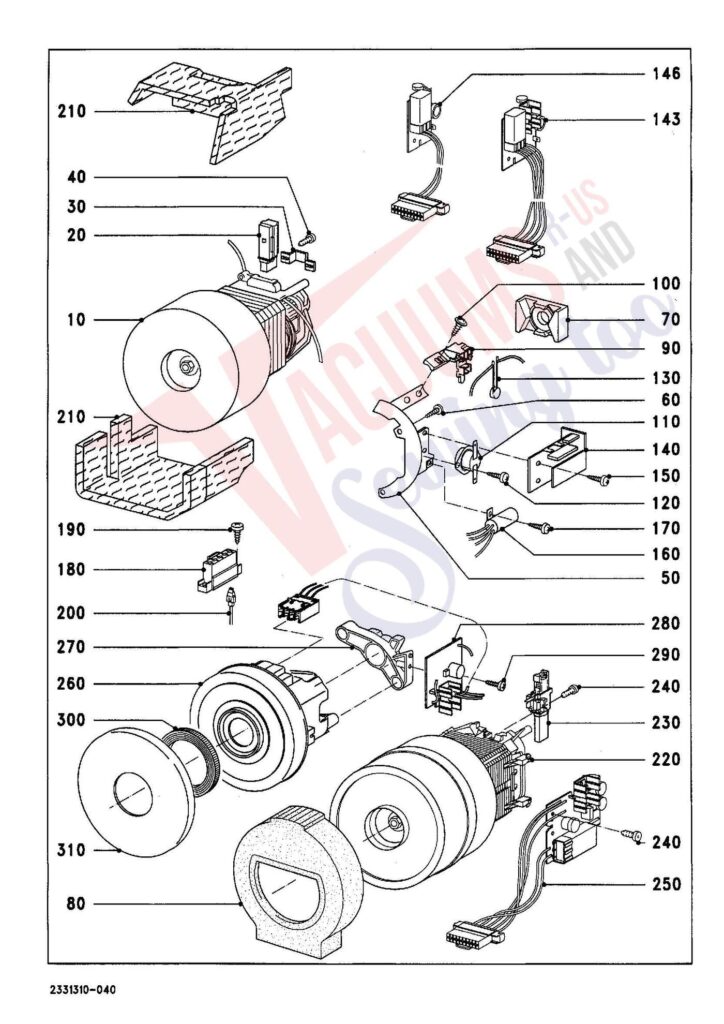 Miele S247I exploded schematic diagram (page 4)