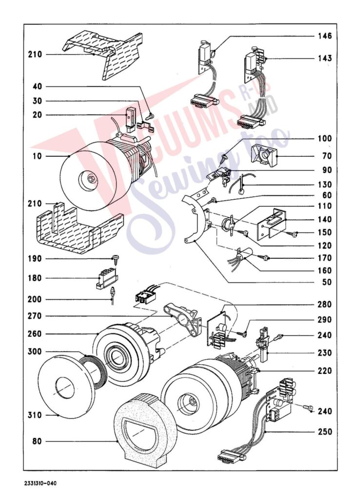 Miele S246I exploded schematic diagram (page 4)