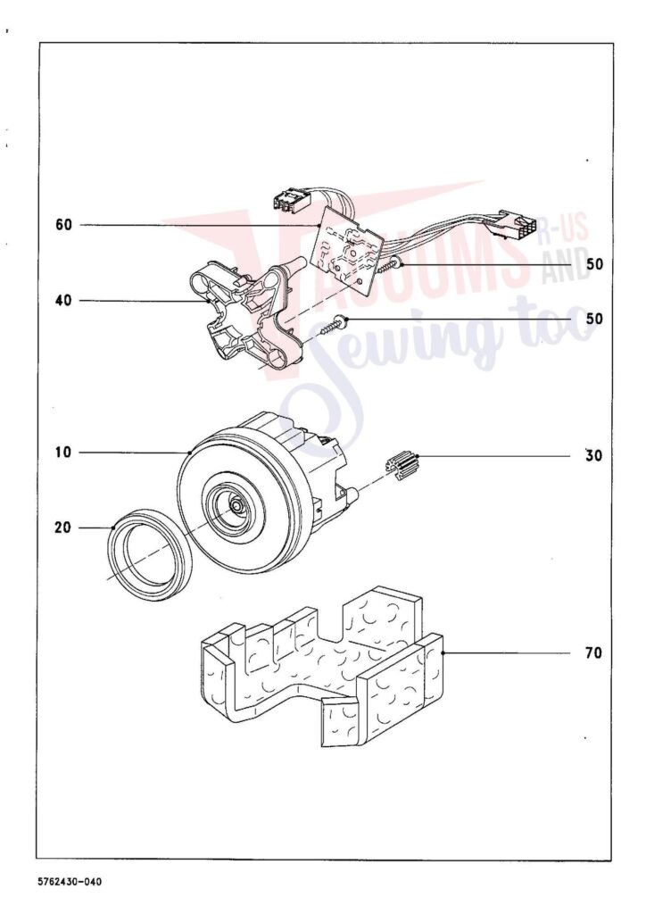 Miele S736 exploded schematic diagram (page 4)
