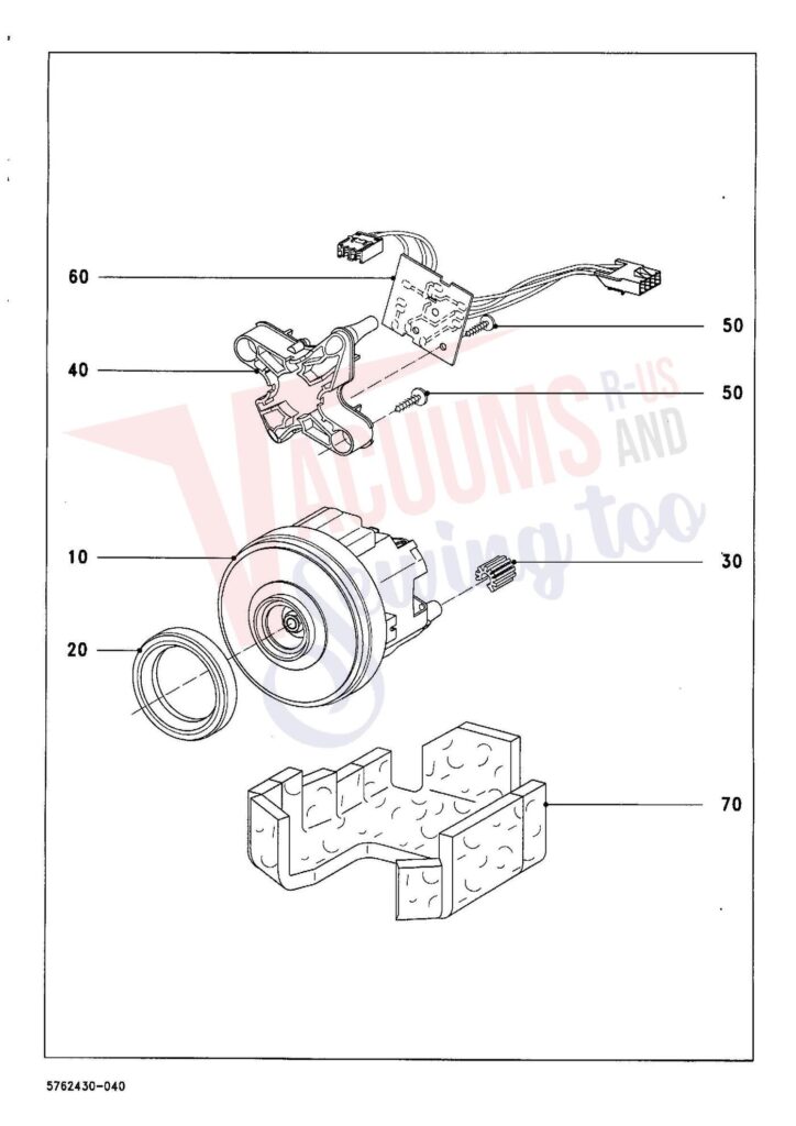 Miele S744 exploded schematic diagram (page 4)