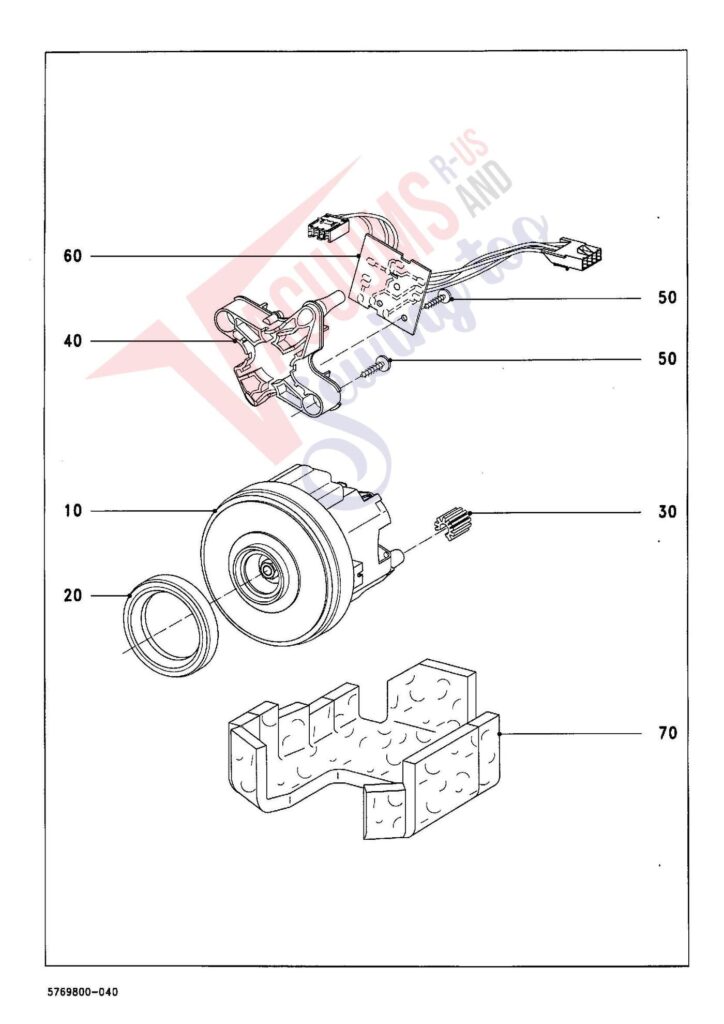 Miele S761 exploded schematic diagram (page 4)