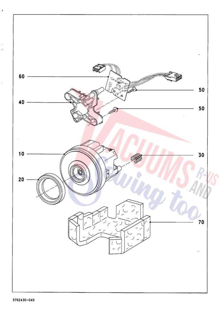 Miele S826 exploded schematic diagram (page 4)