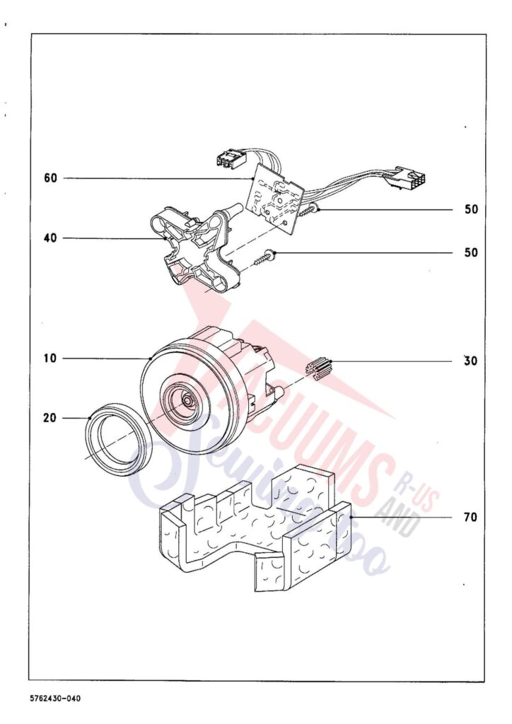 Miele S828 exploded schematic diagram (page 4)