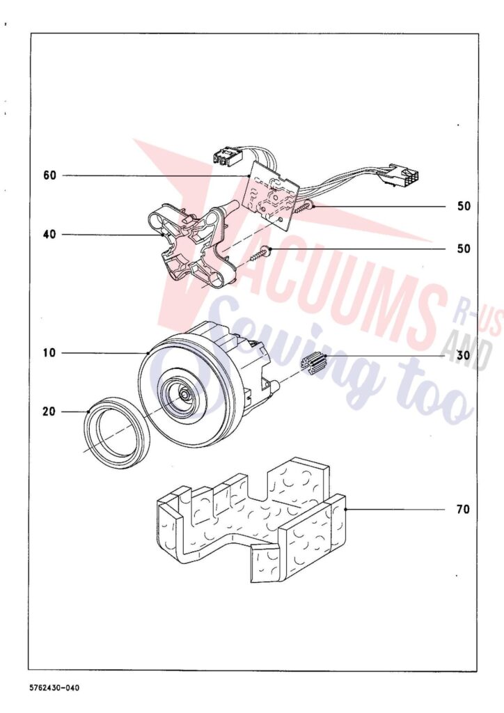 Miele S848 exploded schematic diagram (page 4)
