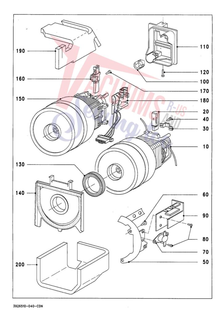 Miele S456I exploded schematic diagram (page 4)