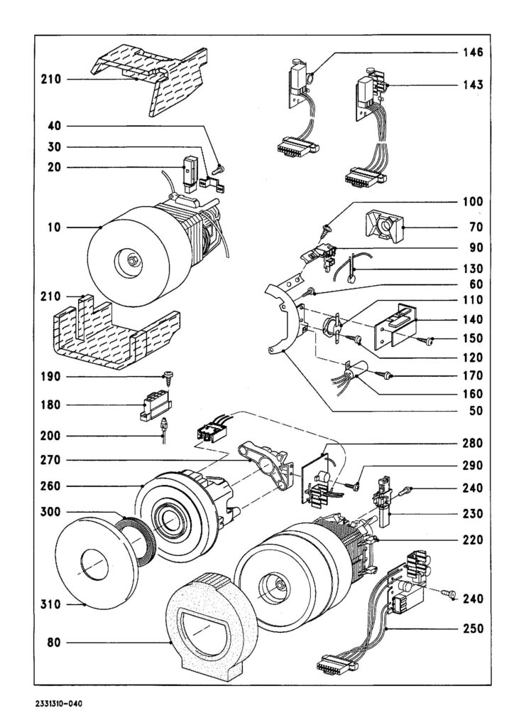 Miele S251I exploded schematic diagram (page 4)