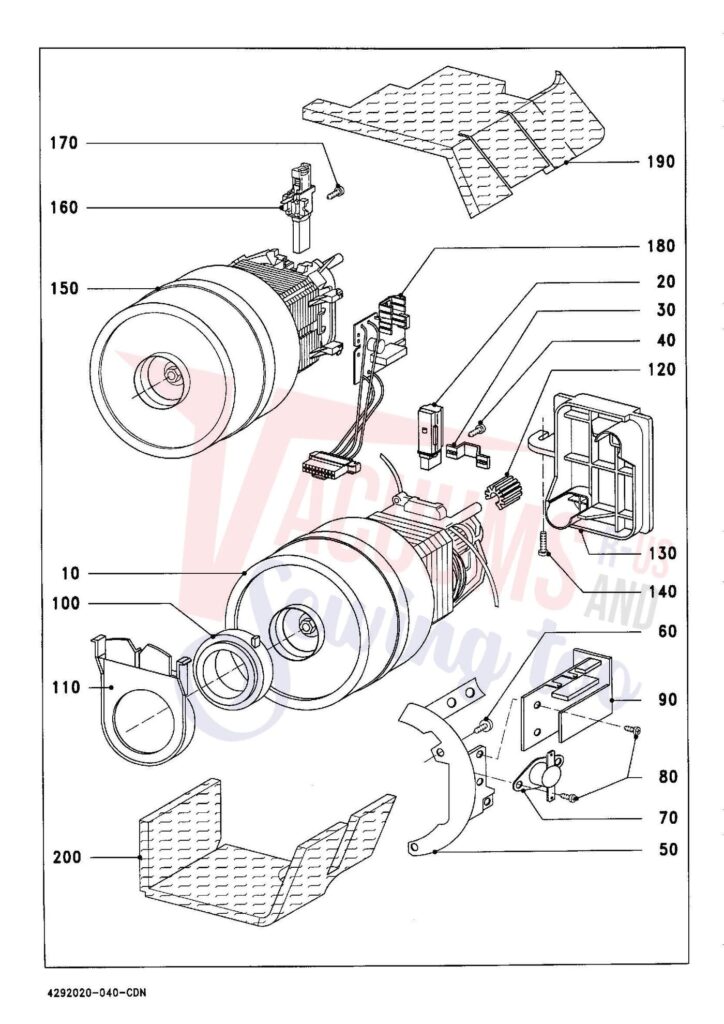 Miele S326I exploded schematic diagram (page 4)