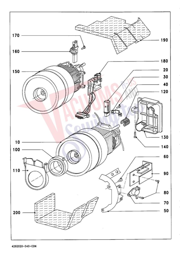 Miele S328I exploded schematic diagram (page 4)