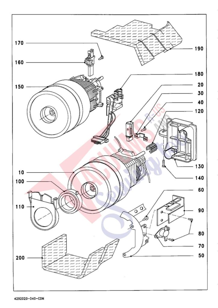 Miele S334I exploded schematic diagram (page 4)