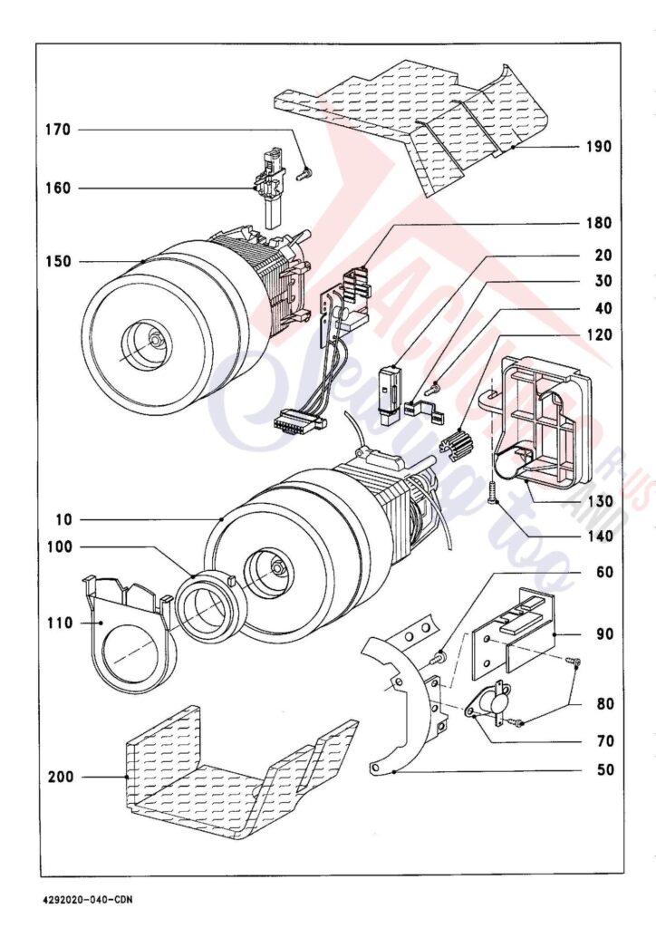 Miele S338I exploded schematic diagram (page 4)