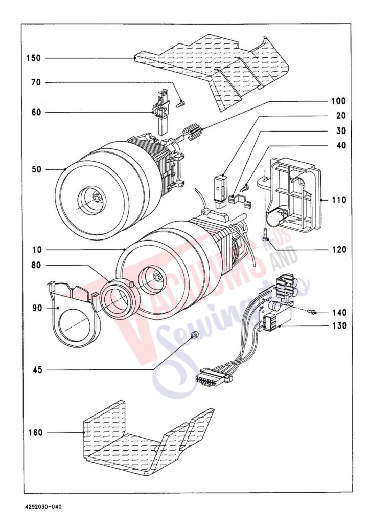 Miele S344I exploded schematic diagram (page 4)