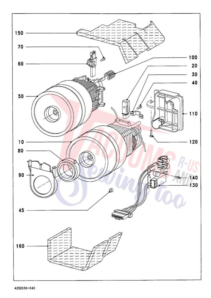 Miele S346I exploded schematic diagram (page 4)