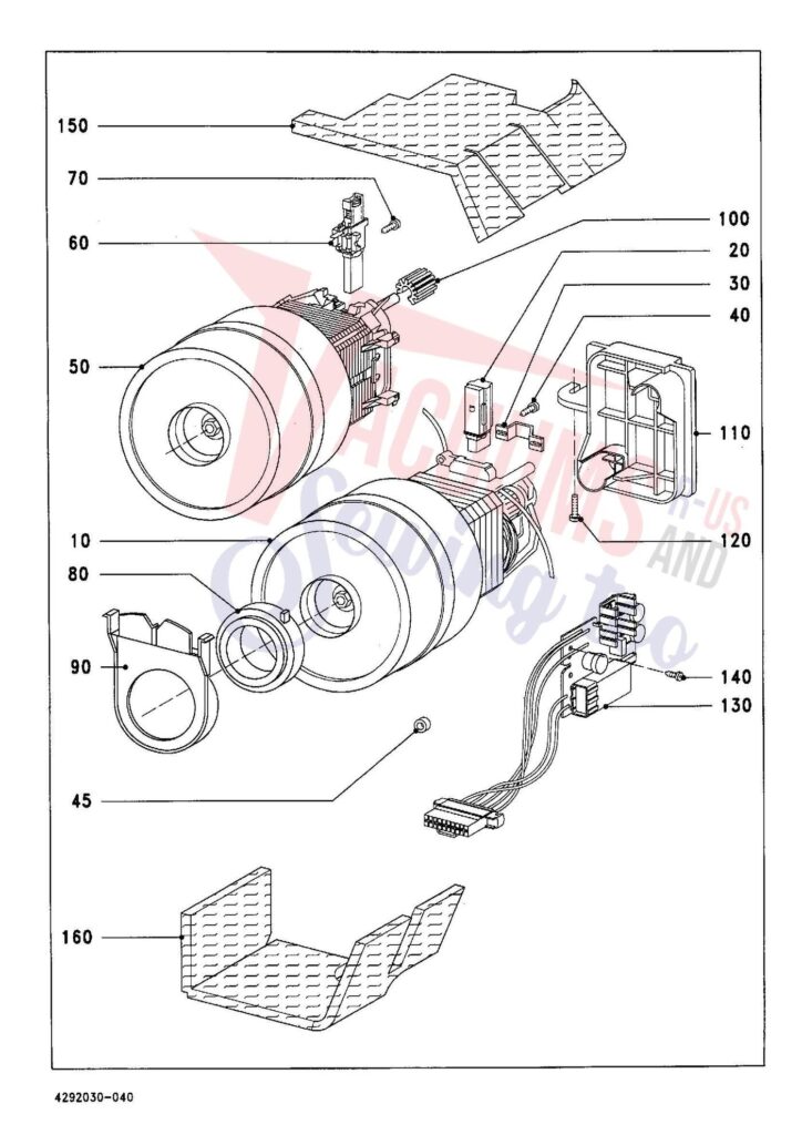 Miele S348I exploded schematic diagram (page 4)