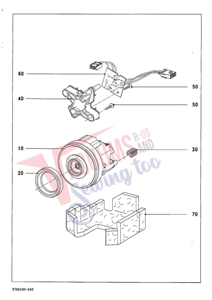 Miele S758 exploded schematic diagram (page 4)