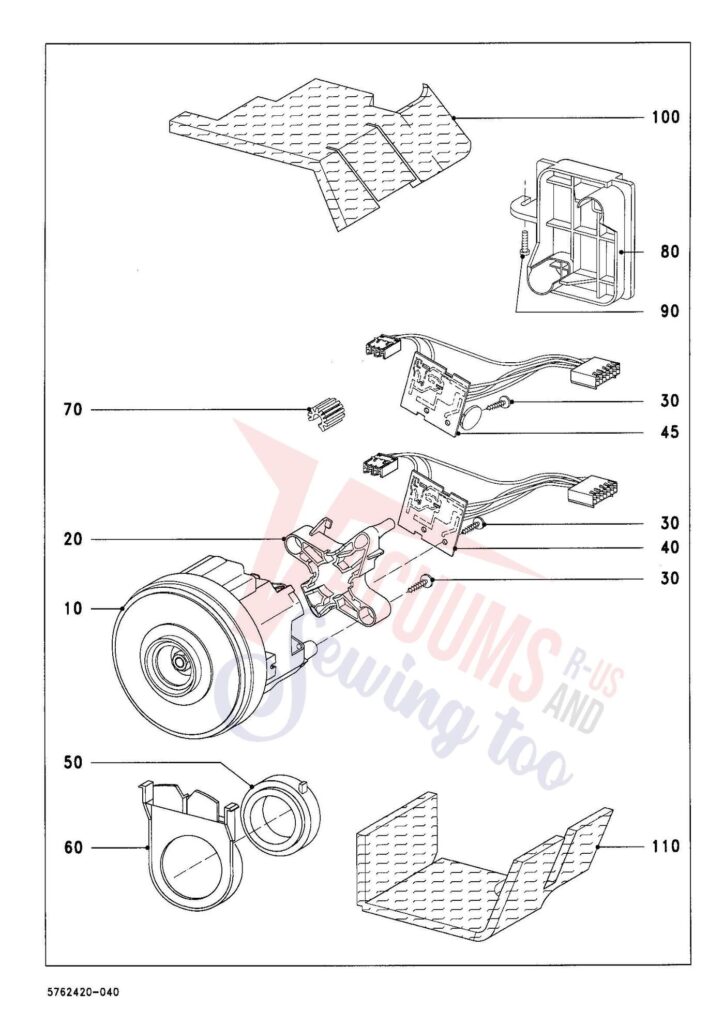 Miele S372 exploded schematic diagram (page 4)