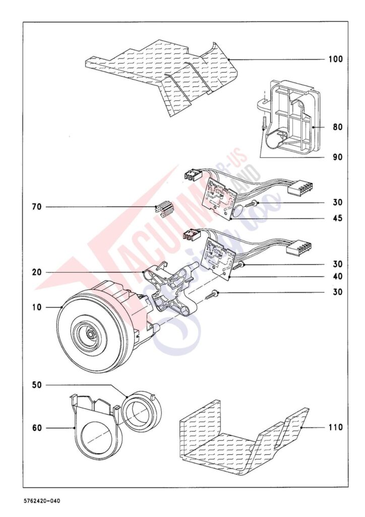 Miele S378 exploded schematic diagram (page 4)