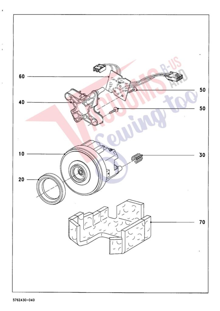 Miele S748 exploded schematic diagram (page 4)