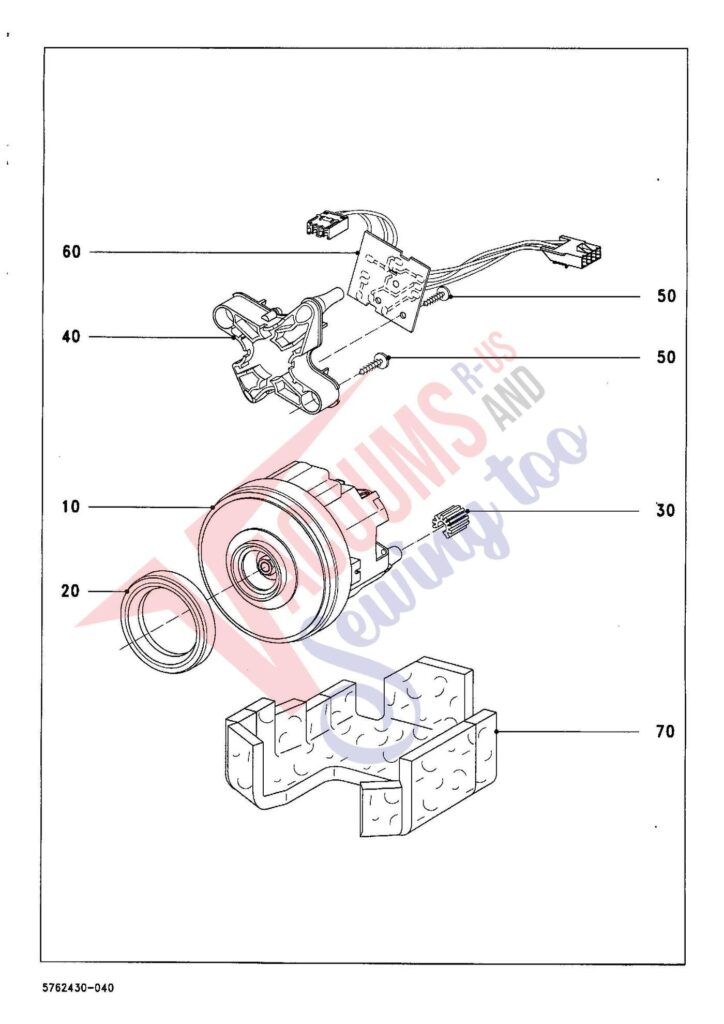 Miele S728 exploded schematic diagram (page 4)