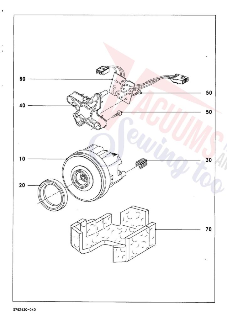 Miele S726 exploded schematic diagram (page 4)