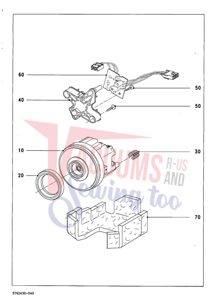 Miele S724 exploded schematic diagram (page 4)