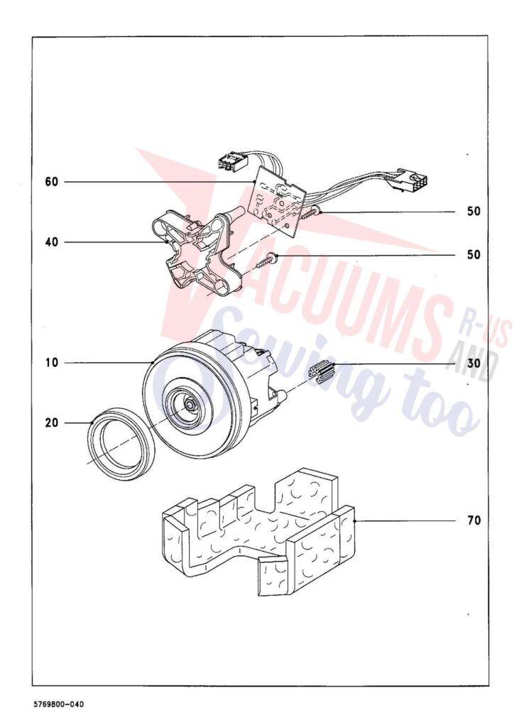 Miele S716-1 exploded schematic diagram (page 4)