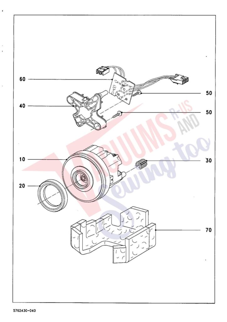 Miele S715 exploded schematic diagram (page 4)