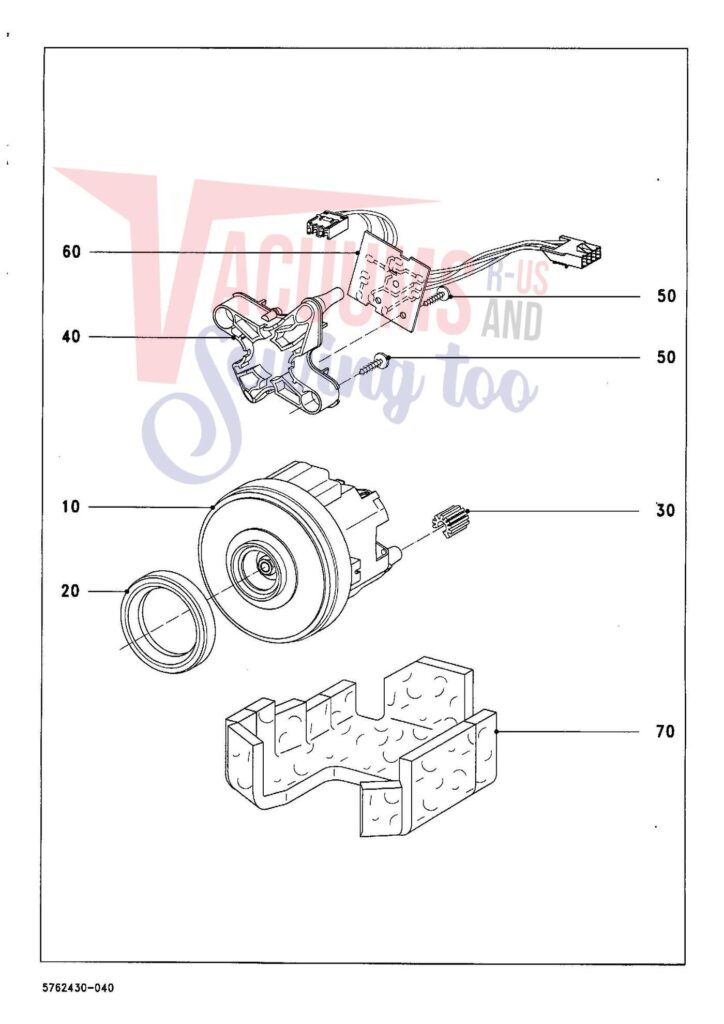 Miele S714 exploded schematic diagram (page 4)