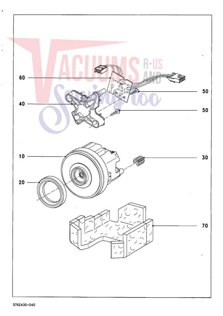 Miele S712 exploded schematic diagram (page 4)