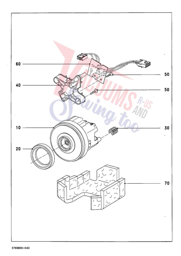 Miele S711-1 exploded schematic diagram (page 4)
