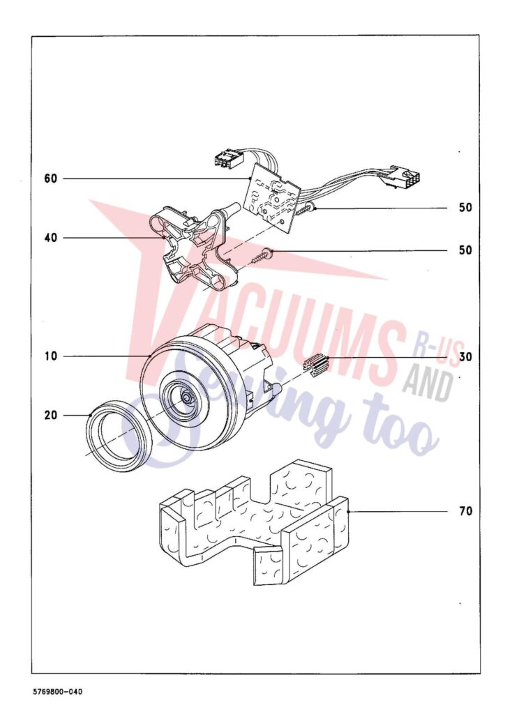 Miele S768 exploded schematic diagram (page 4)