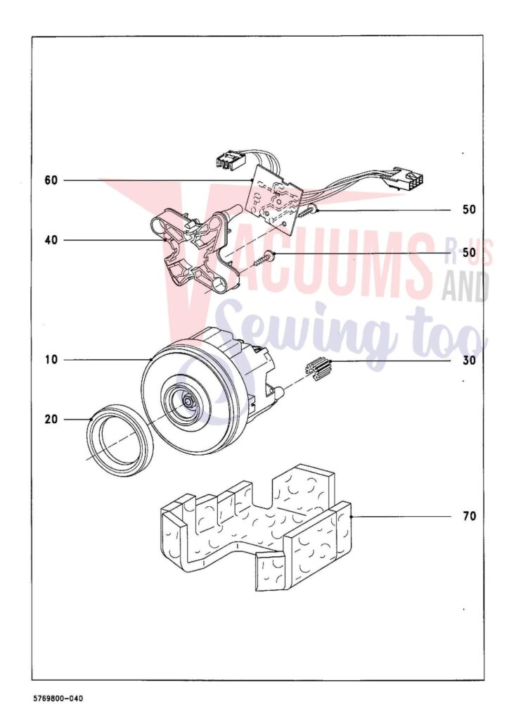 Miele S766 exploded schematic diagram (page 4)