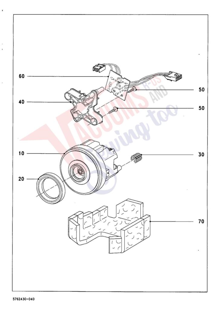 Miele S572 exploded schematic diagram (page 4)