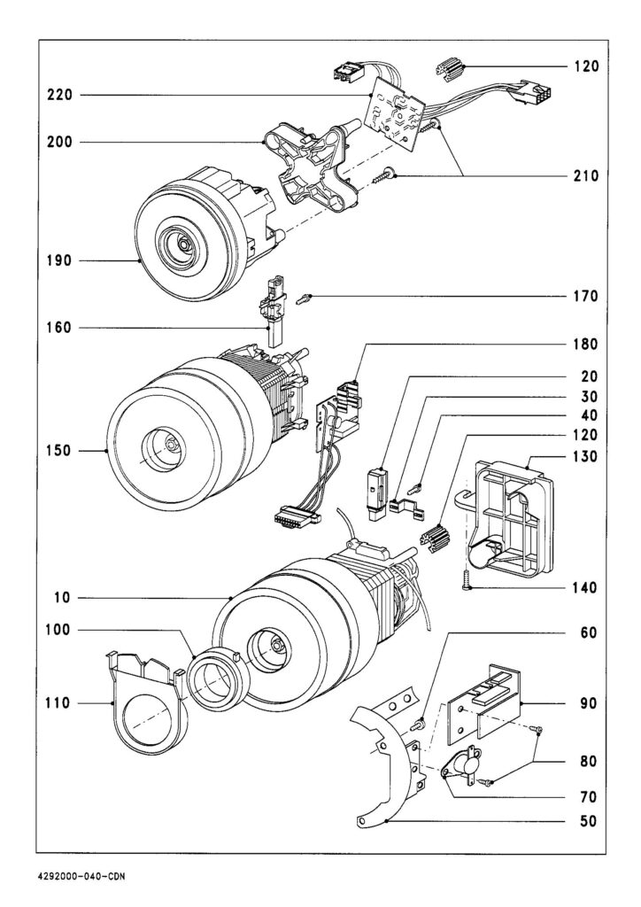 Miele S300I exploded schematic diagram (page 4)