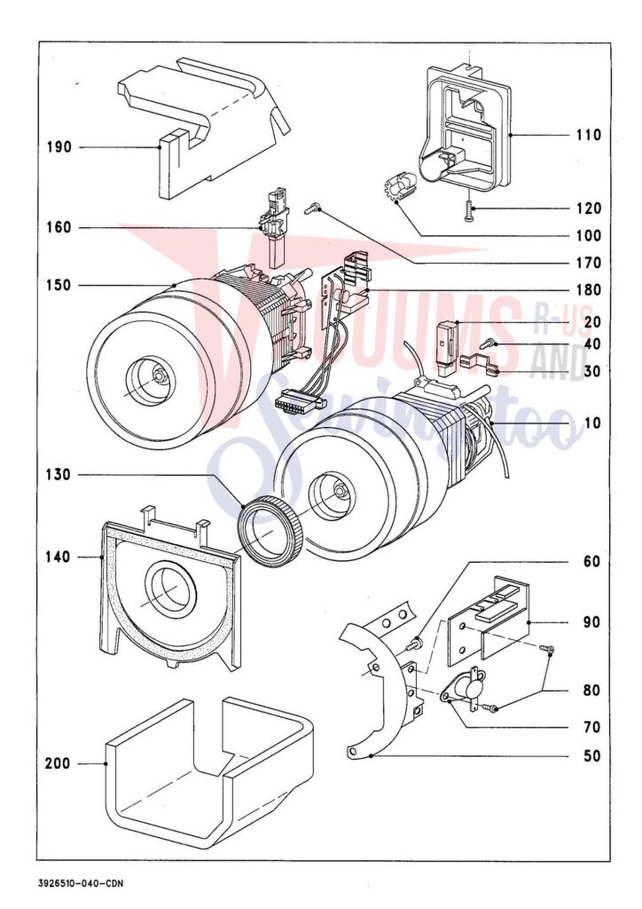 Miele S447I exploded schematic diagram (page 4)