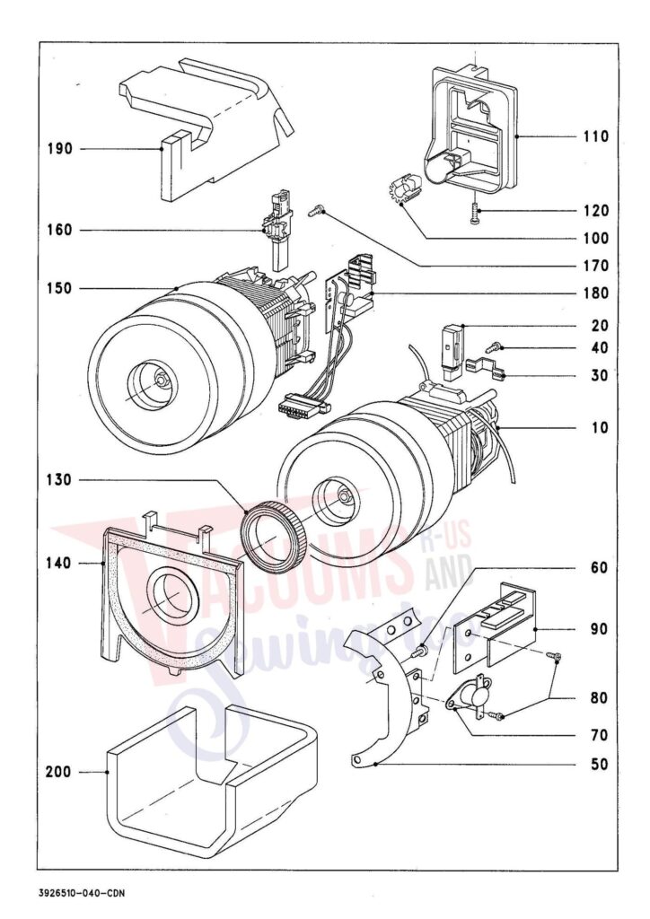 Miele S445I exploded schematic diagram (page 4)