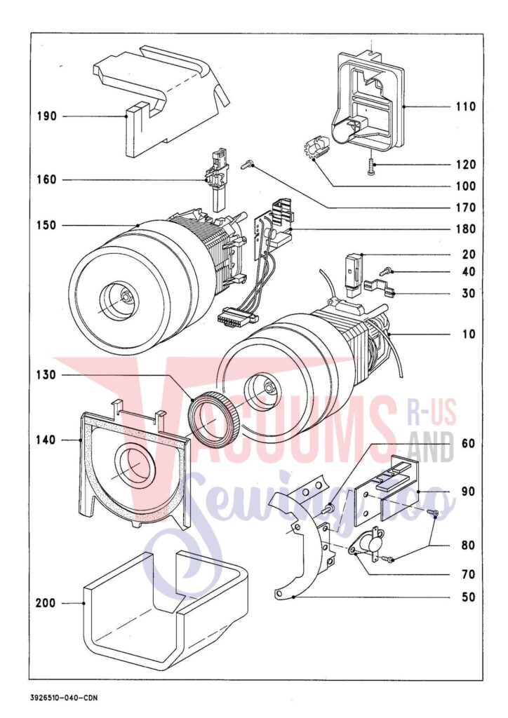 Miele S438I exploded schematic diagram (page 4)