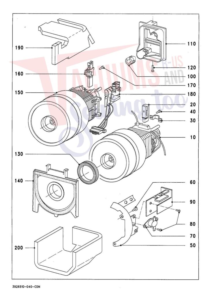 Miele S426I exploded schematic diagram (page 4)