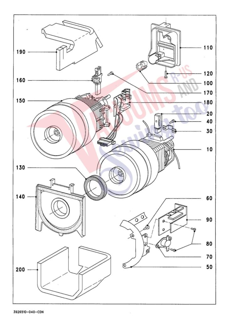 Miele S424I exploded schematic diagram (page 4)