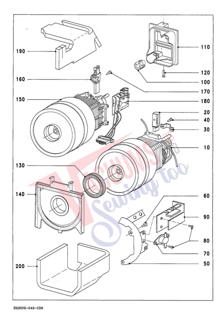 Miele S411I exploded schematic diagram (page 4)