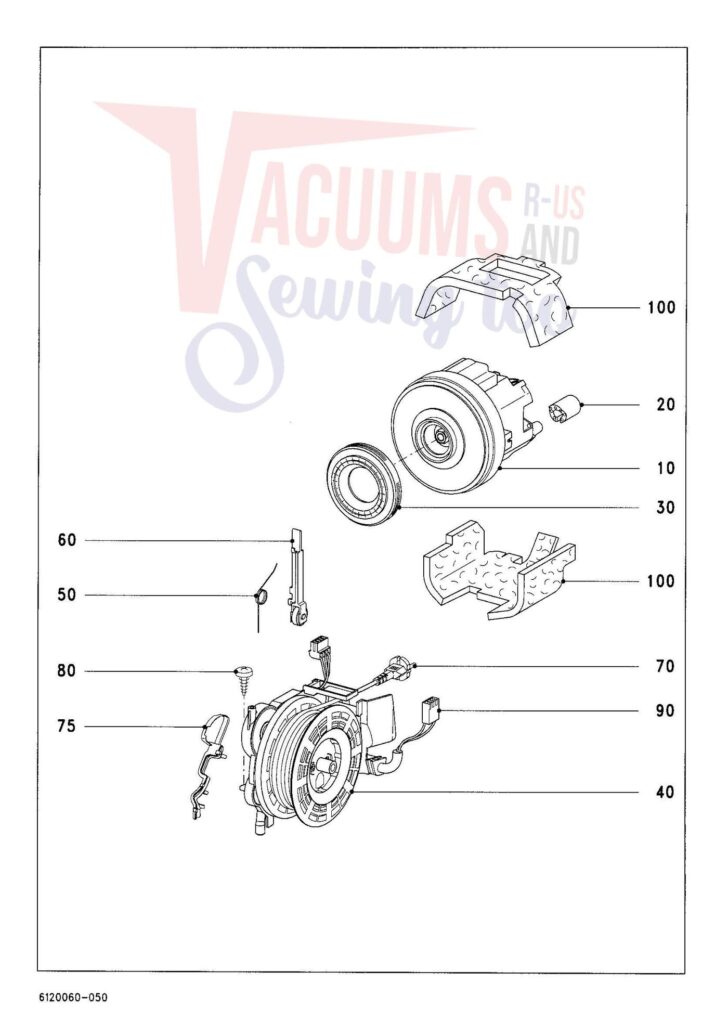 Miele S4712 exploded schematic diagram (page 4)