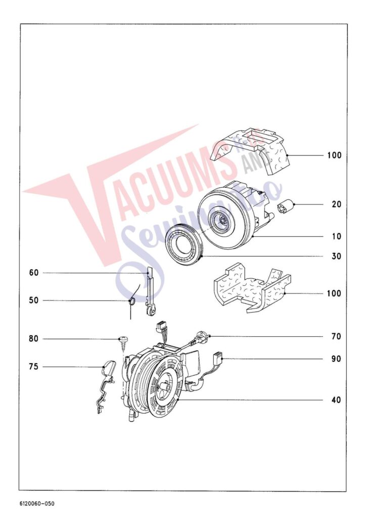 Miele S4782 exploded schematic diagram (page 4)