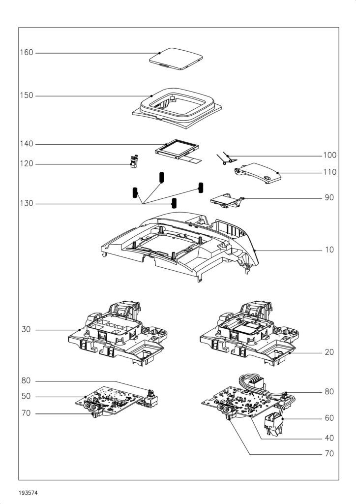 Miele SUDF0 exploded schematic diagram (page 4)