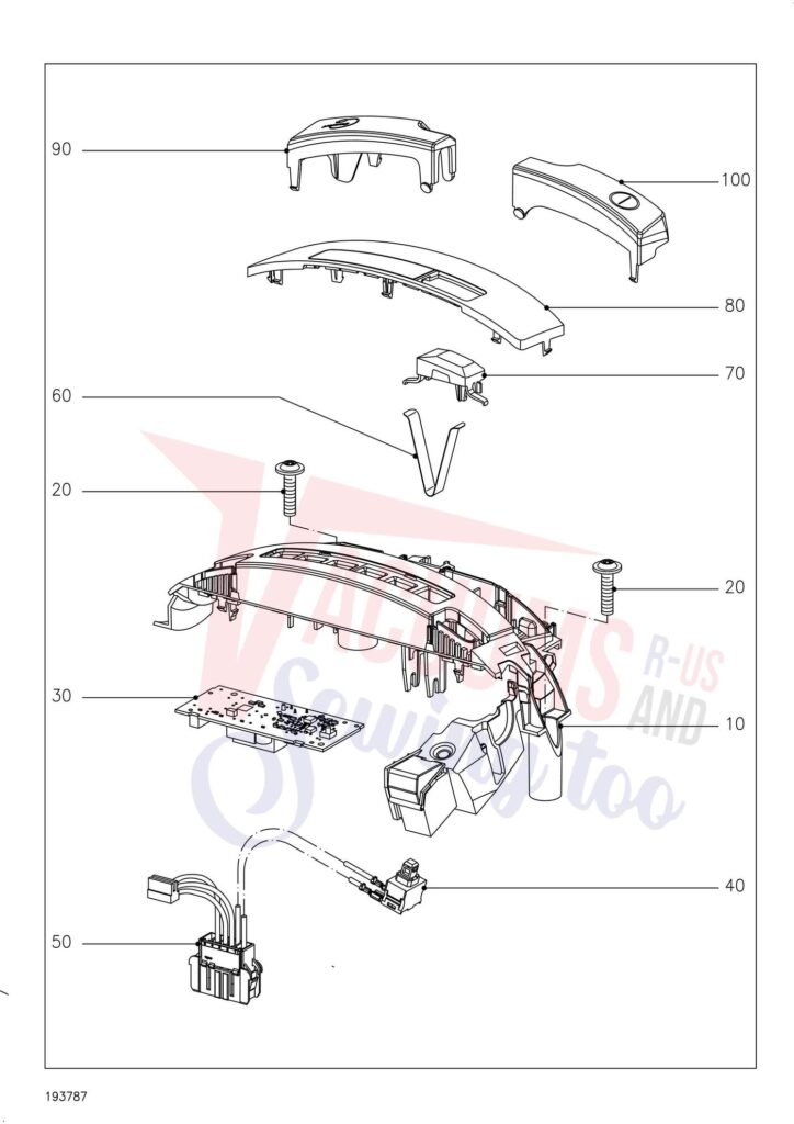 Miele SVWF6 exploded schematic diagram (page 4)