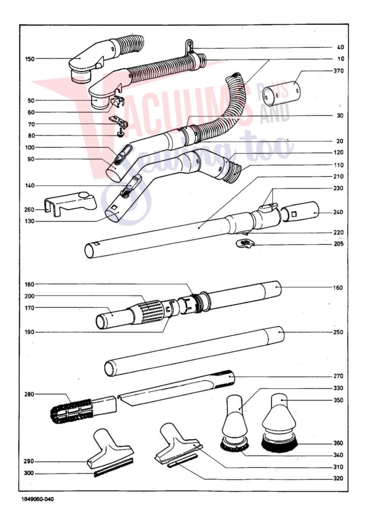Miele S237I exploded schematic diagram (page 4)